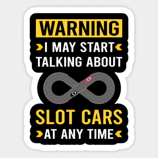 Warning Slot Cars Car Slotcar Slotcars Sticker